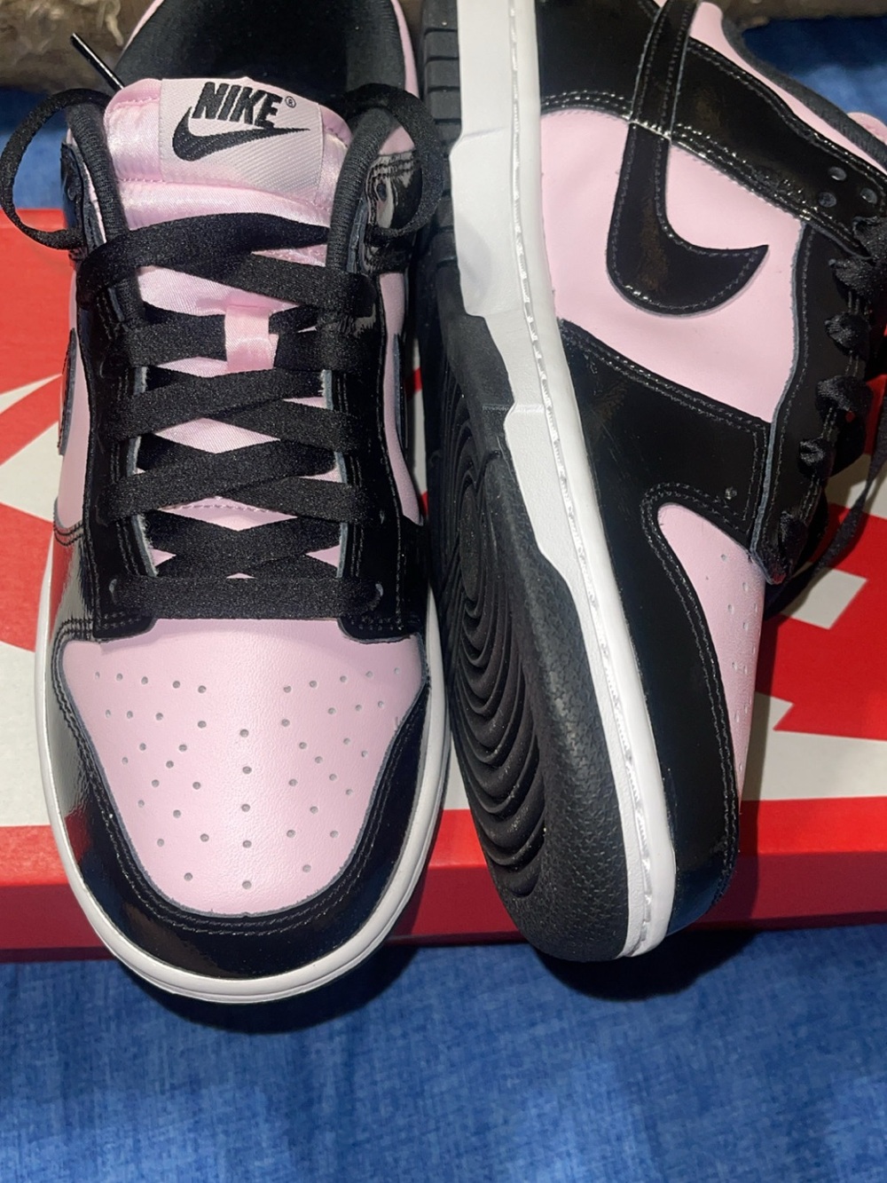 Nike Women’s Low-Top Sneakers - Pink and Black